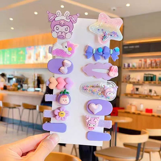 Set of 14 Stylish Hair Clips