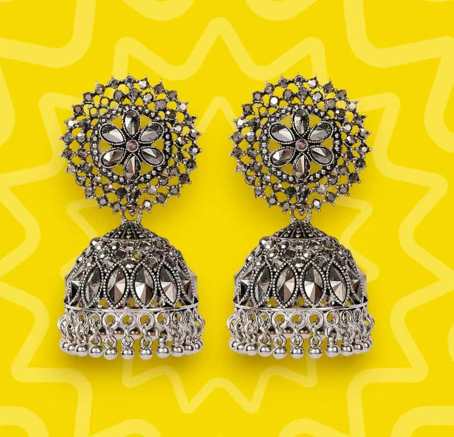 Sparkling Traditions: Handcrafted Jhumki Earrings for Modern Elegance