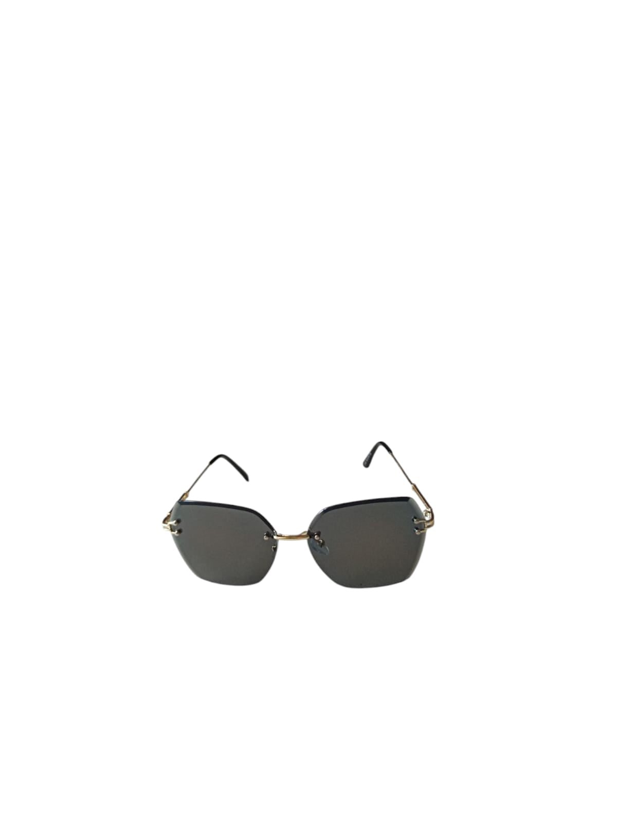 Elite Rimless Hexagon Sunglasses