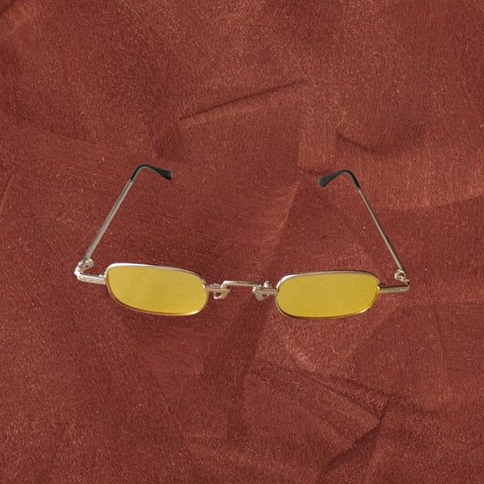 RetroVision Gold-Tint Sunglasses