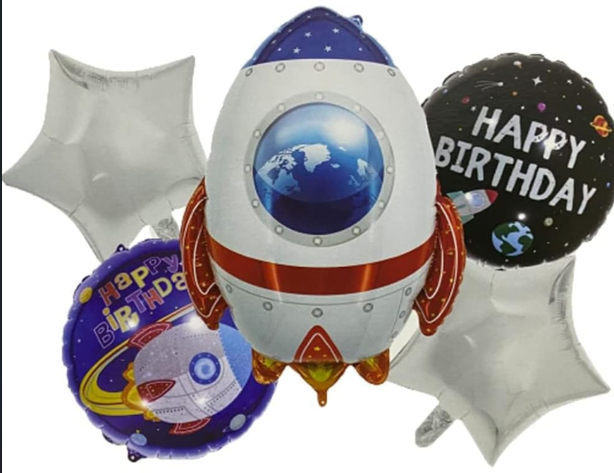 Birthday Balloon Decoration Set – 5 Pcs