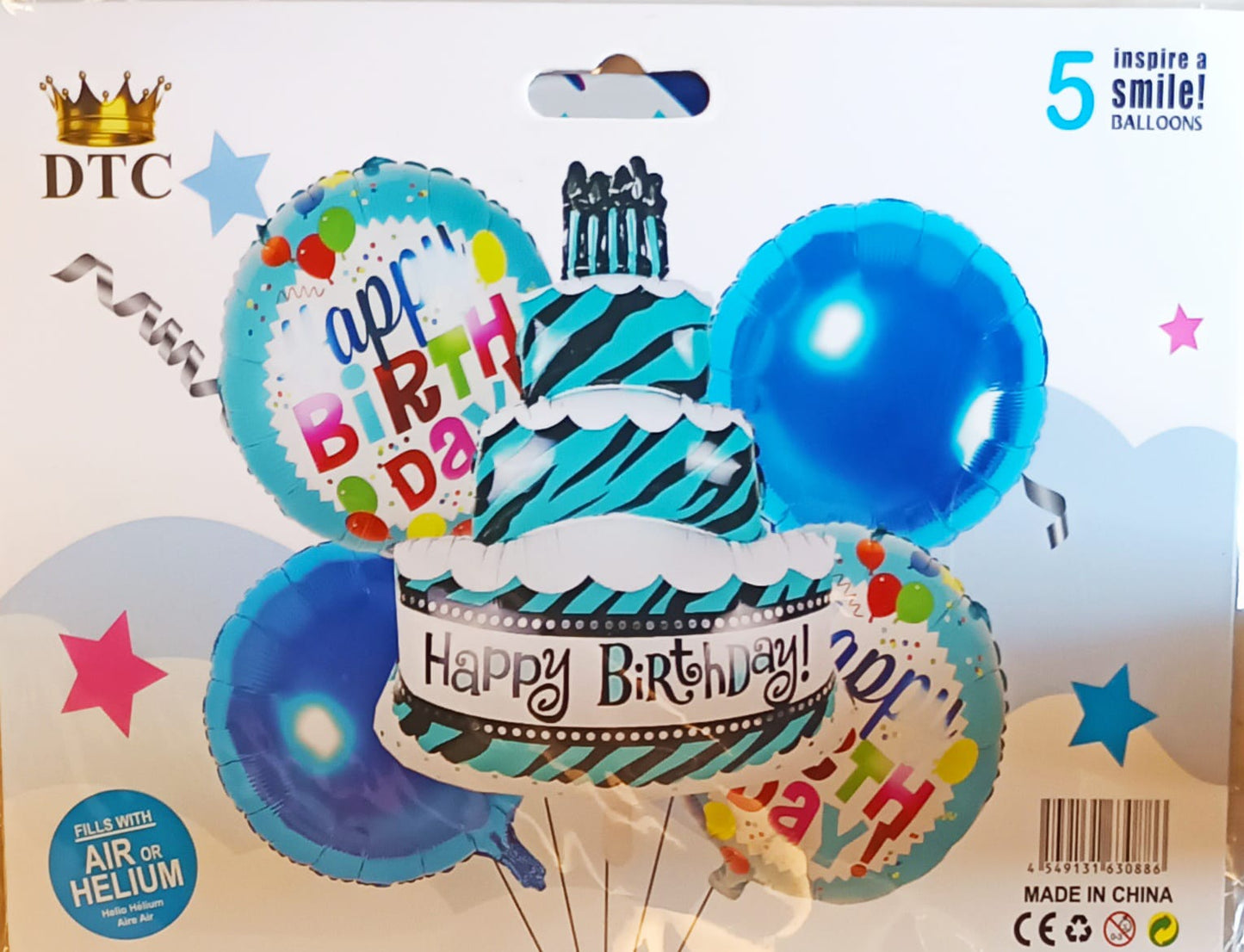 Birthday Balloon Decoration Set – 5 Pcs