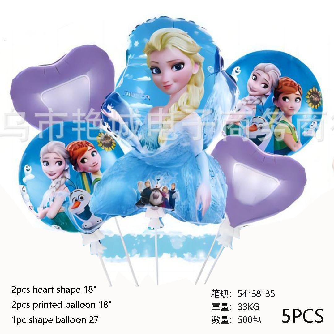 Birthday Balloon Decoration Set – 5 Pcs