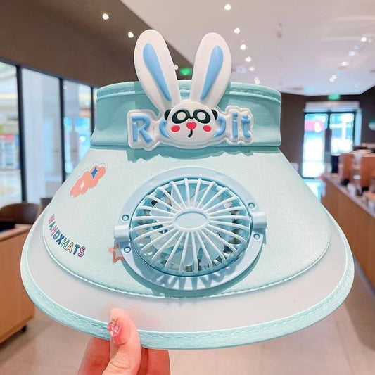 Rechargeable Cooling Sun Hat with Front Fan