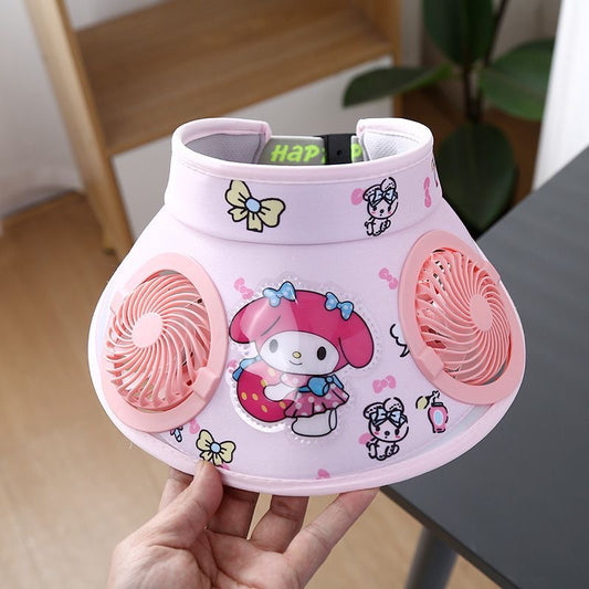 Rechargeable Cooling Sun Hat with Double Fans