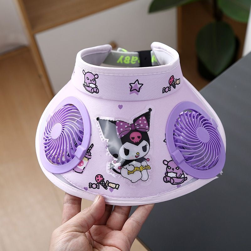 Rechargeable Cooling Sun Hat with Double Fans