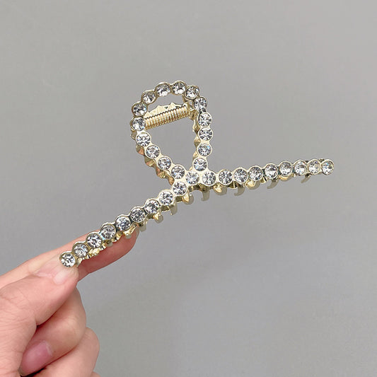 Sparkling Rhinestone Korean Style Curve Hair Claw