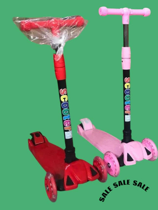 Junior Rider 3-Wheel Kids Scooter – Red & Pink