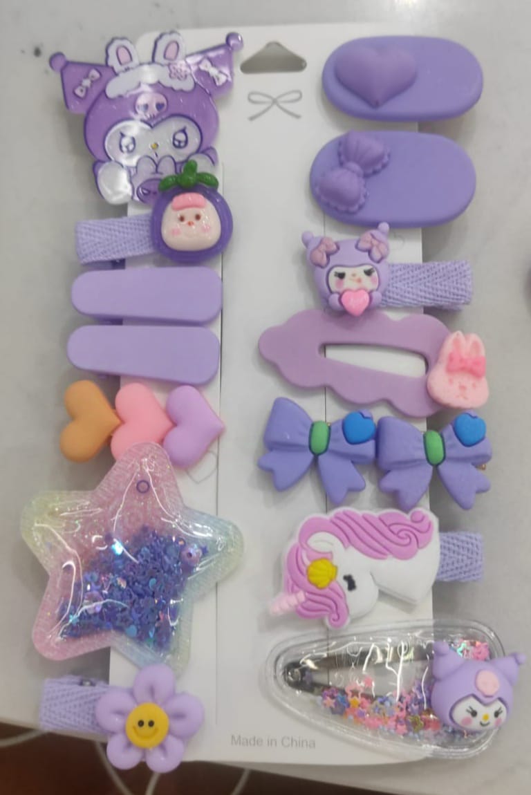 Set of 14 Stylish Hair Clips