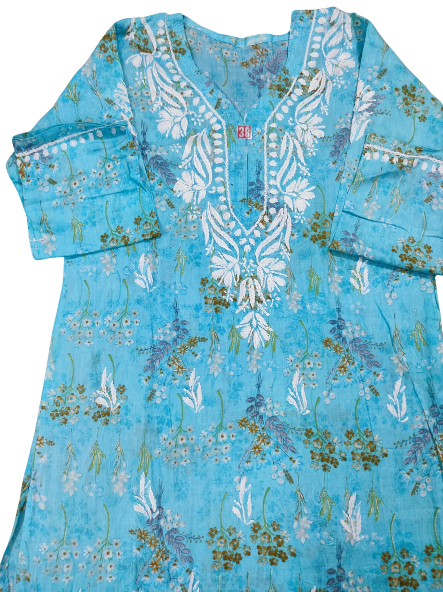 Floral Embroidered short Kurtis (Available in 4 Colors)