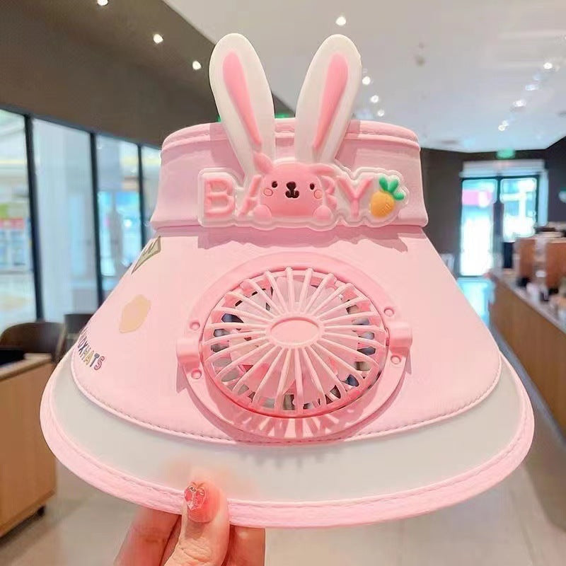 Rechargeable Cooling Sun Hat with Front Fan
