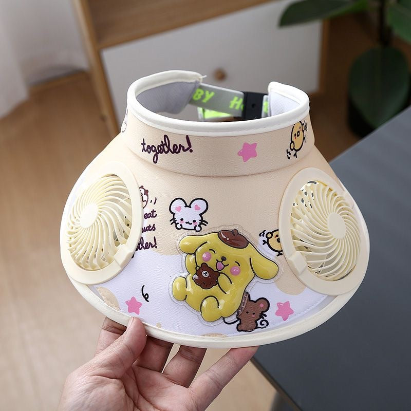 Rechargeable Cooling Sun Hat with Double Fans