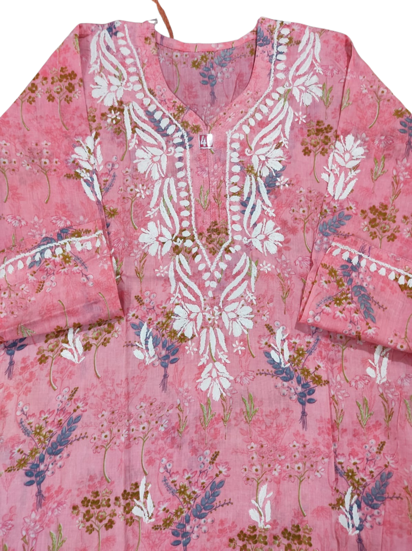 Floral Embroidered short Kurtis (Available in 4 Colors)