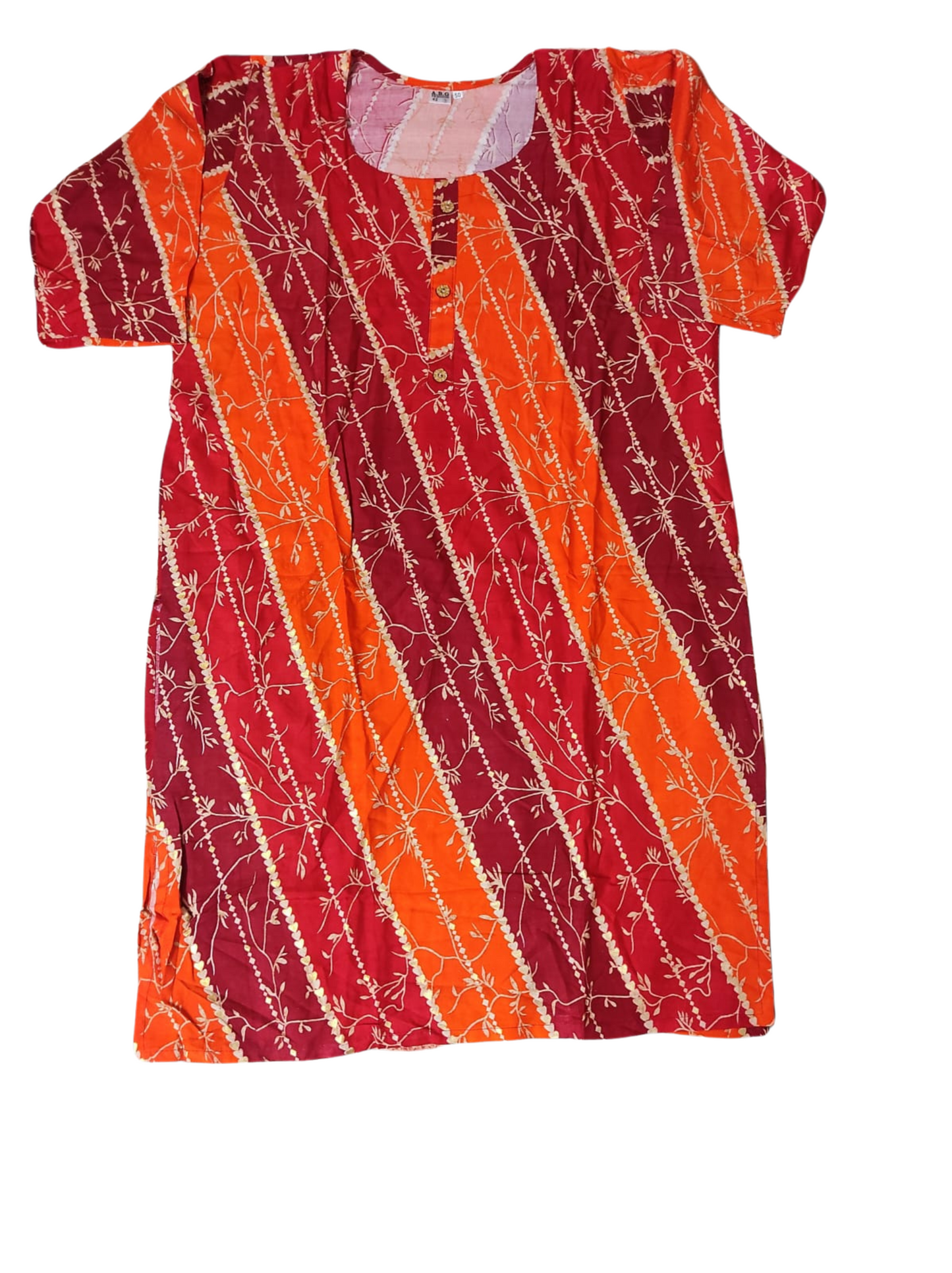 Women’s / Ladies Printed Kurtis – with Button Design