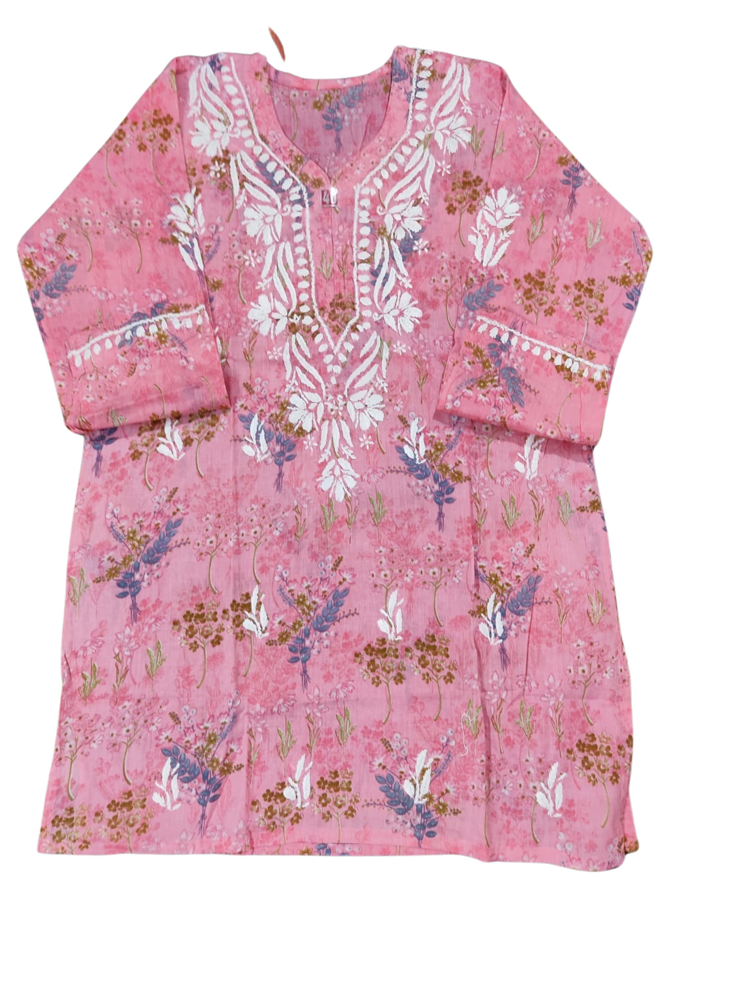 Floral Embroidered short Kurtis (Available in 4 Colors)