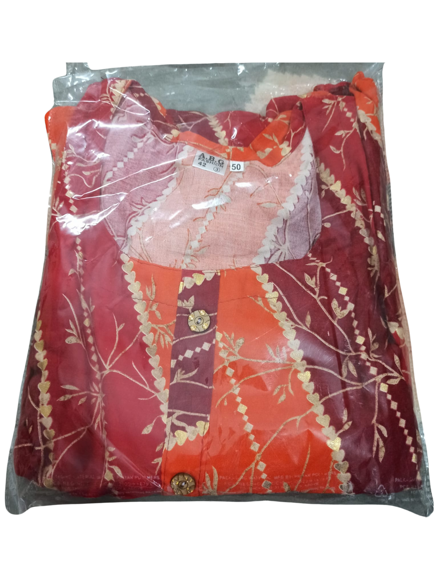 Women’s / Ladies Printed Kurtis – with Button Design