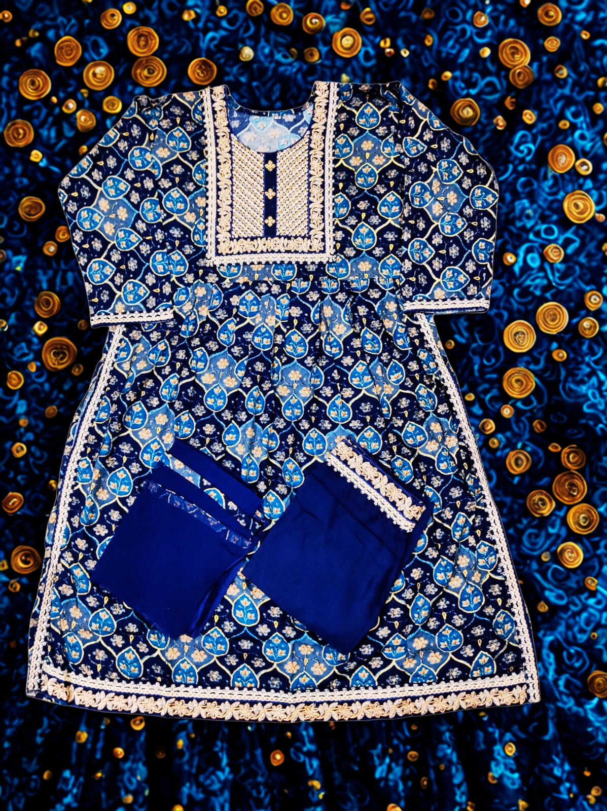 Women Cotton Rayon Kurta Pant Dupatta Set | Stylish Ethnic Wear for Festivals & Daily Use